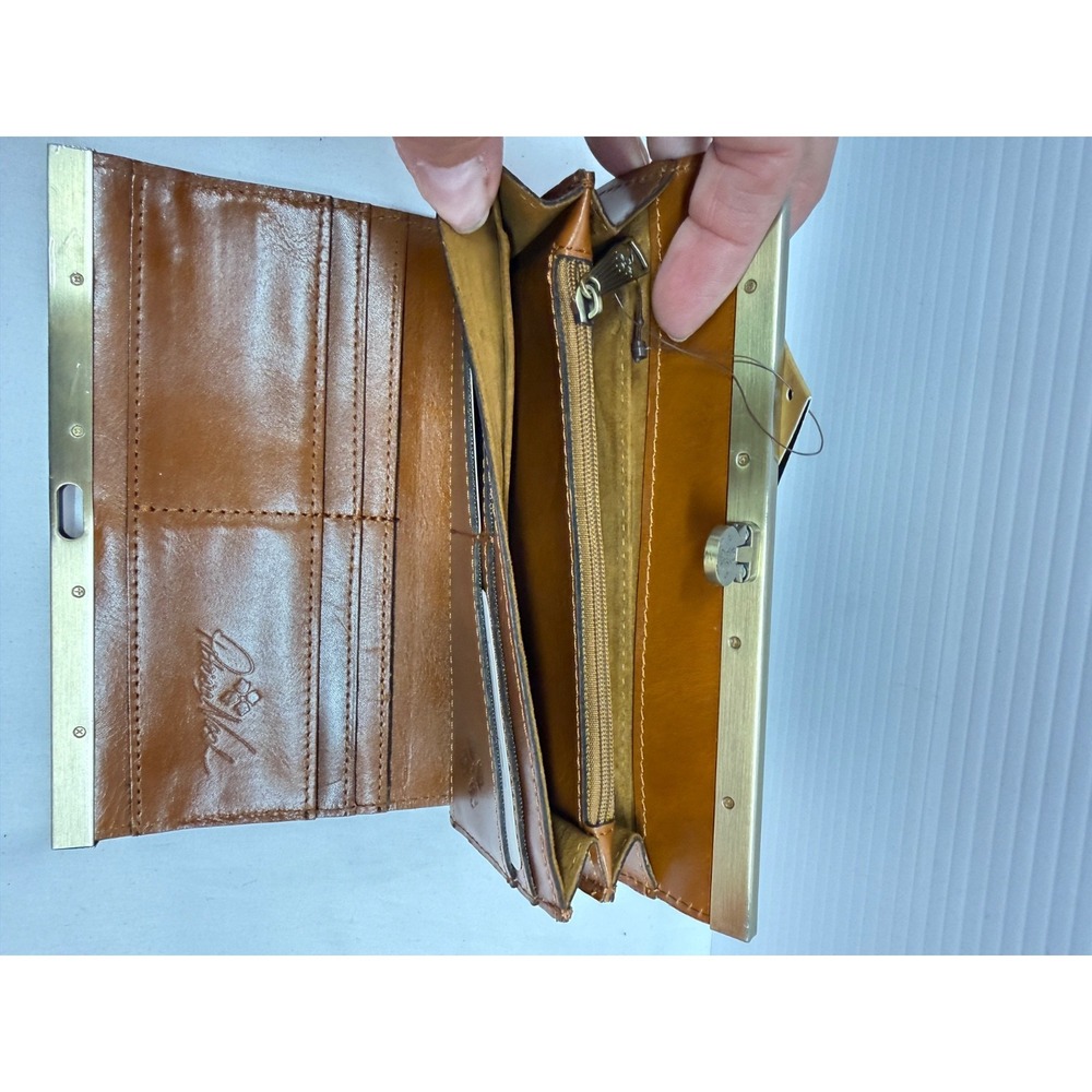 Patricia Nash Italian Leather Floral Cauchy Wallet VINTAGE BOTANICAL NEW RARE! - Picture 4 of 7